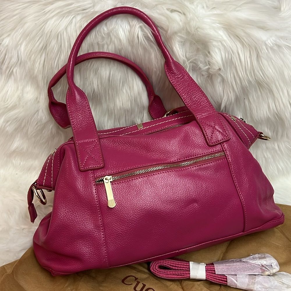 Cuore & Pelle Amelia Fuchsia Shoulder Bag B95 - Picture 7 of 13